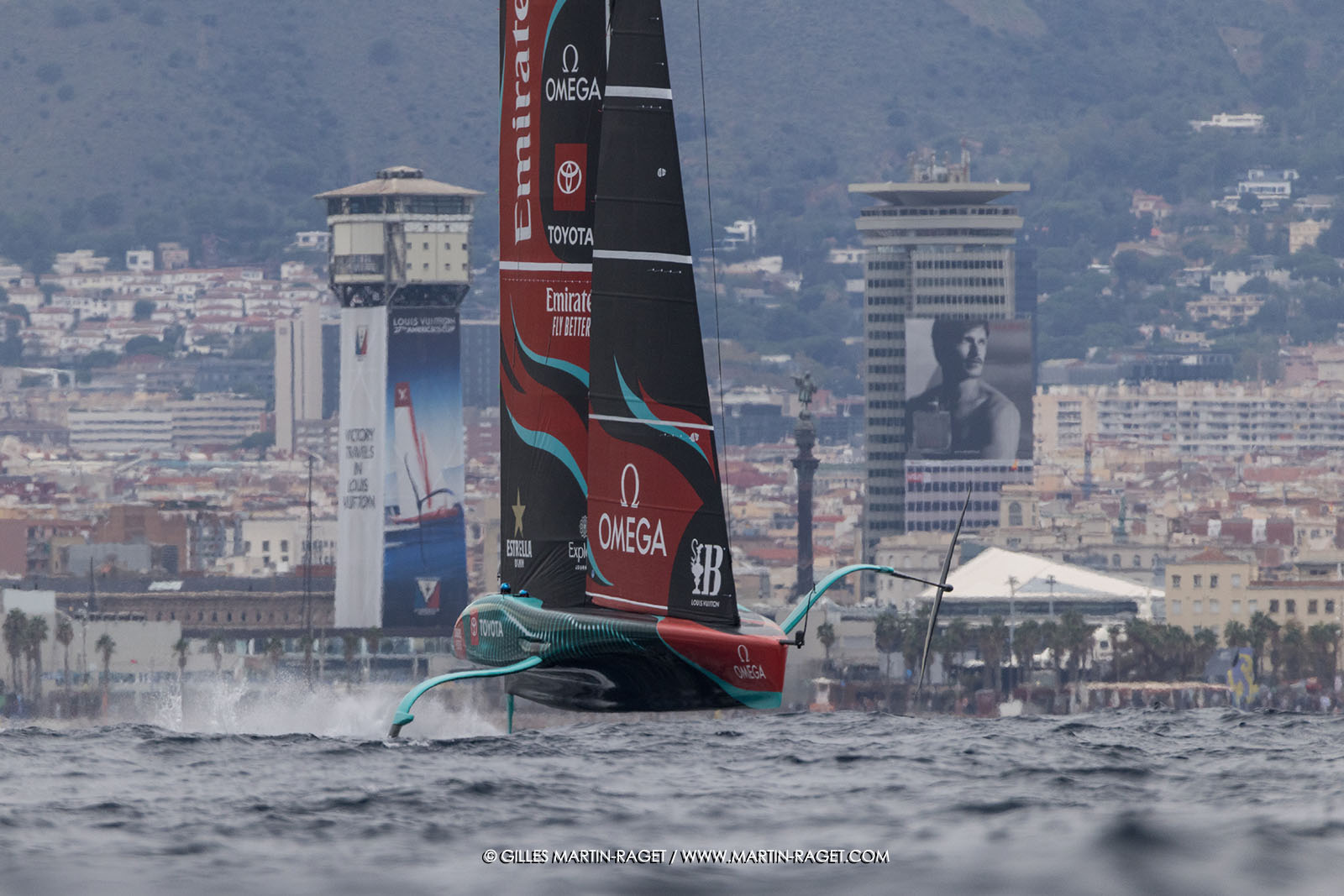 18 10 2024, Barcelona (ESP), Louis Vuitton 37th America's Cup, Final Match, Race Day 5, Race 8