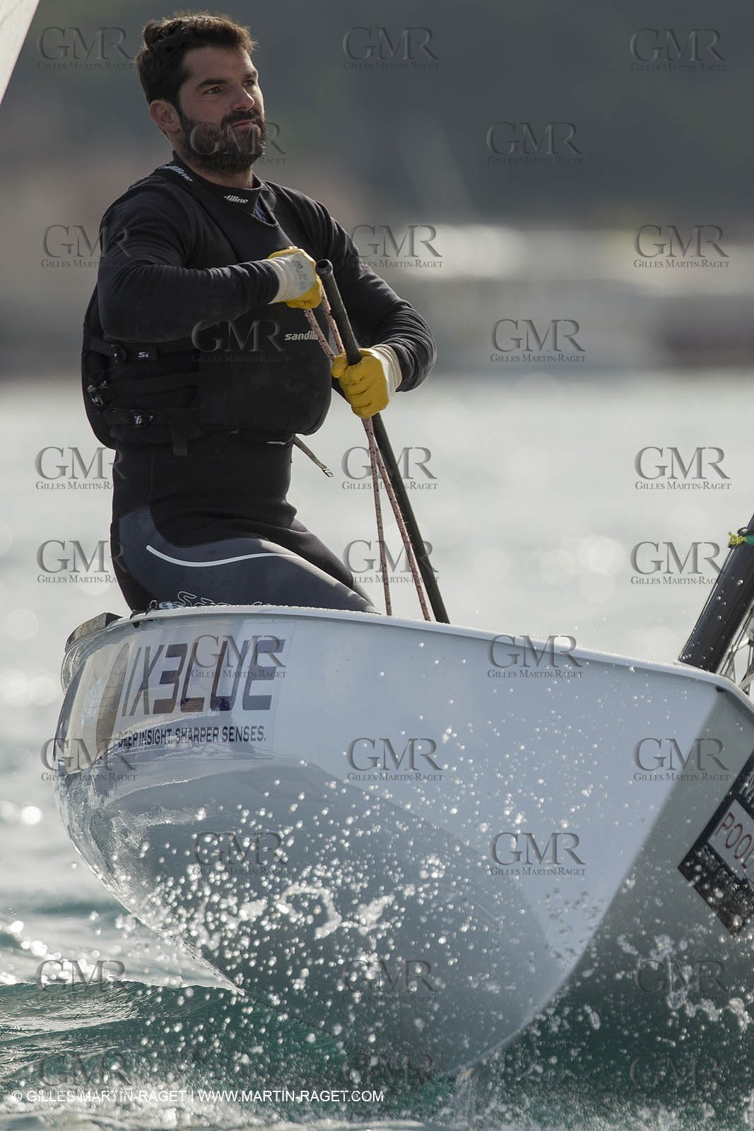 14 02 2014,  Cannes (FRA,06), FINN Cannes International Sailing week - Thomas Lebreton (FRA)