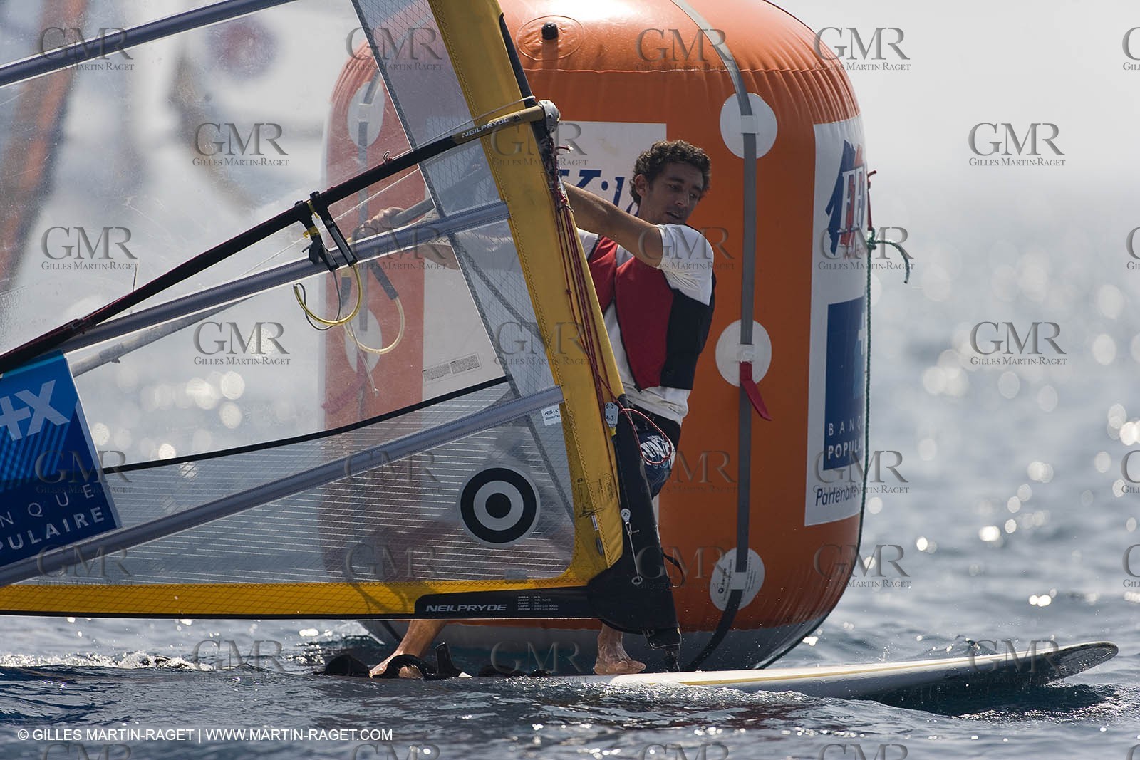 22 04 2007 - 2007 Semaine Olympique Française - Hyères (South of France) - Day 1 - Team France - RS:X - Launay Samuel