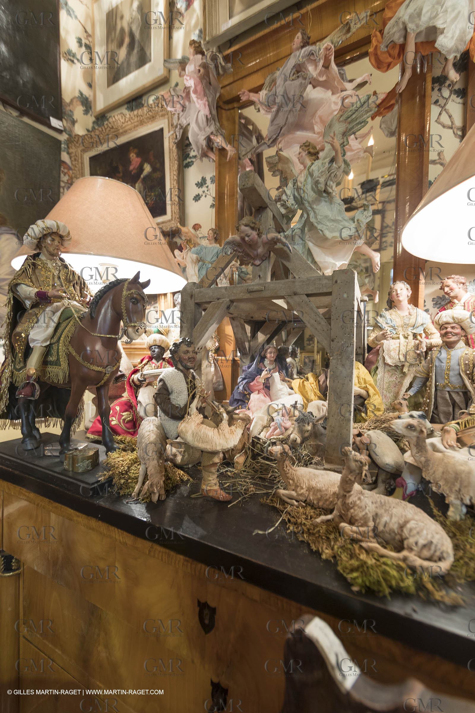 27 01 2018; L'isle sur Sorgue (FRA; 84); Les antiquaires; Crèche et santons de Jean-Jacques Bourgeois