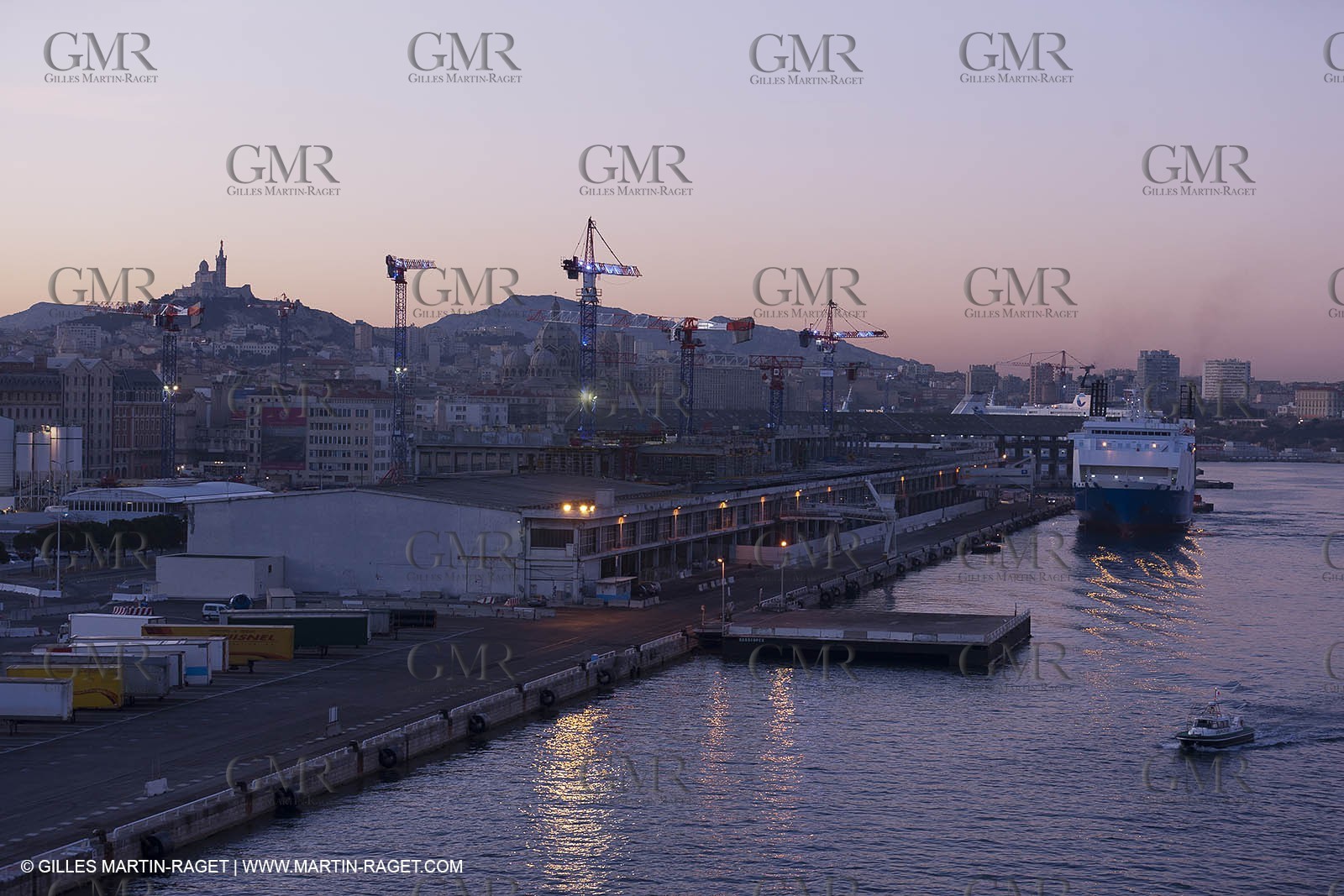 17 02 2012 - Marseille (FRA,13) - Arrival in Marseille harbour onboard ferry Piana (La Meridionale Corp.)