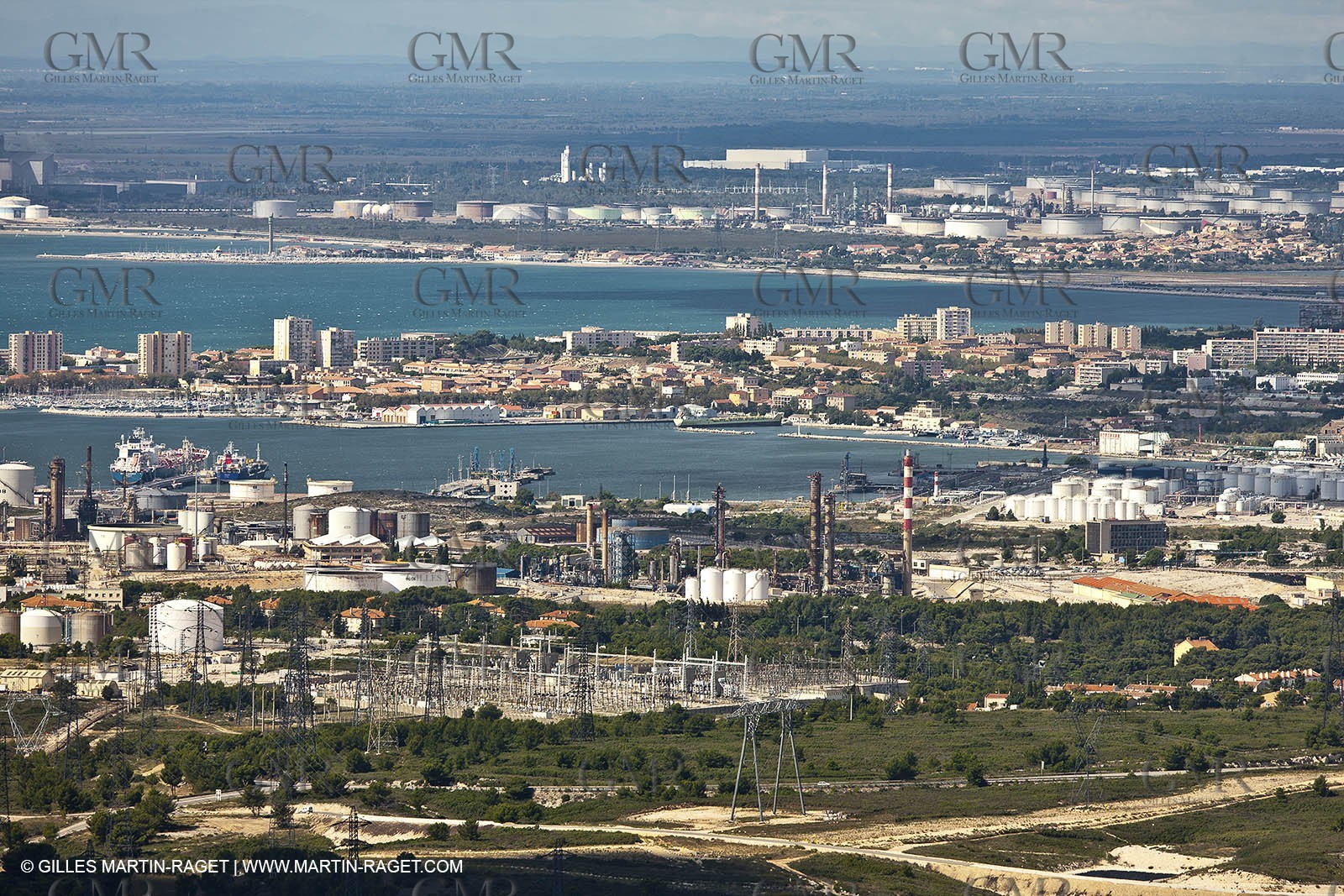 25 09 2010 - Aerial Camargphotos of the coastline from Marseille to La Grande Motte via the Camargue - Port de Bouc