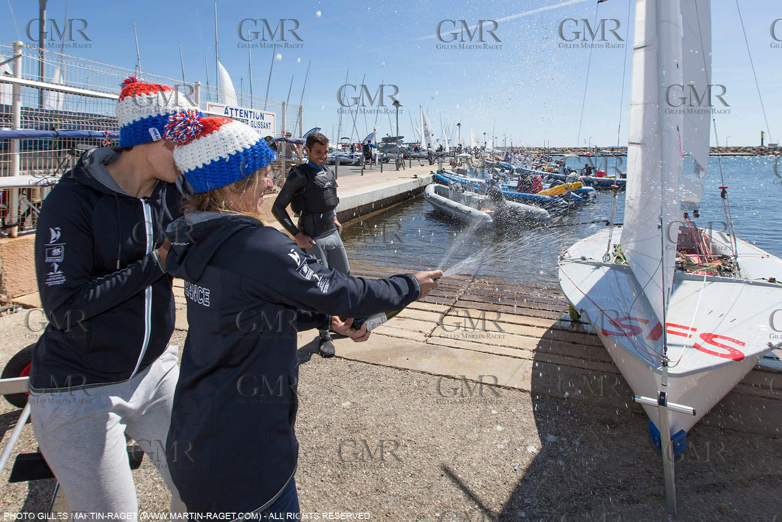 25 04 2016, Hyères (FRA,83), Jeux Olympiques Rio 2016, voile, 470, Sofian Bouvet   Jeremie Mion, SFS Voile