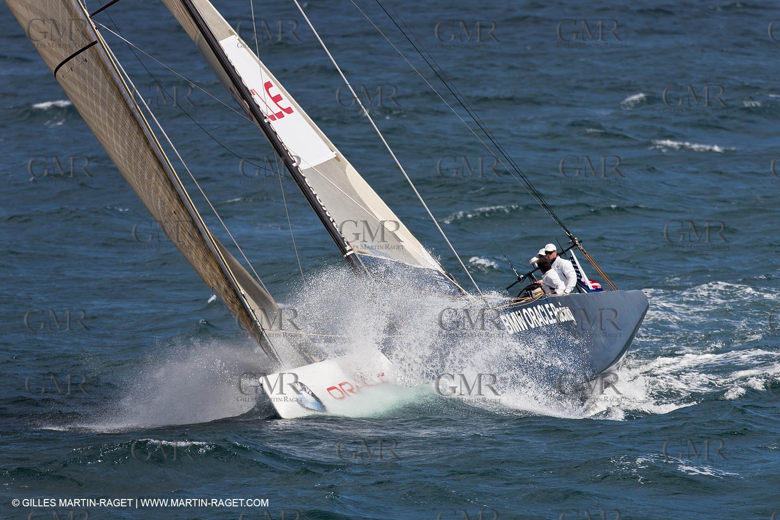 05 08 2010 - Cowes (UK, IOW) - The 1851 Cup -  BMW ORACLE Racing -  - Round The Island Race - From Ste Catherine to the Needles.