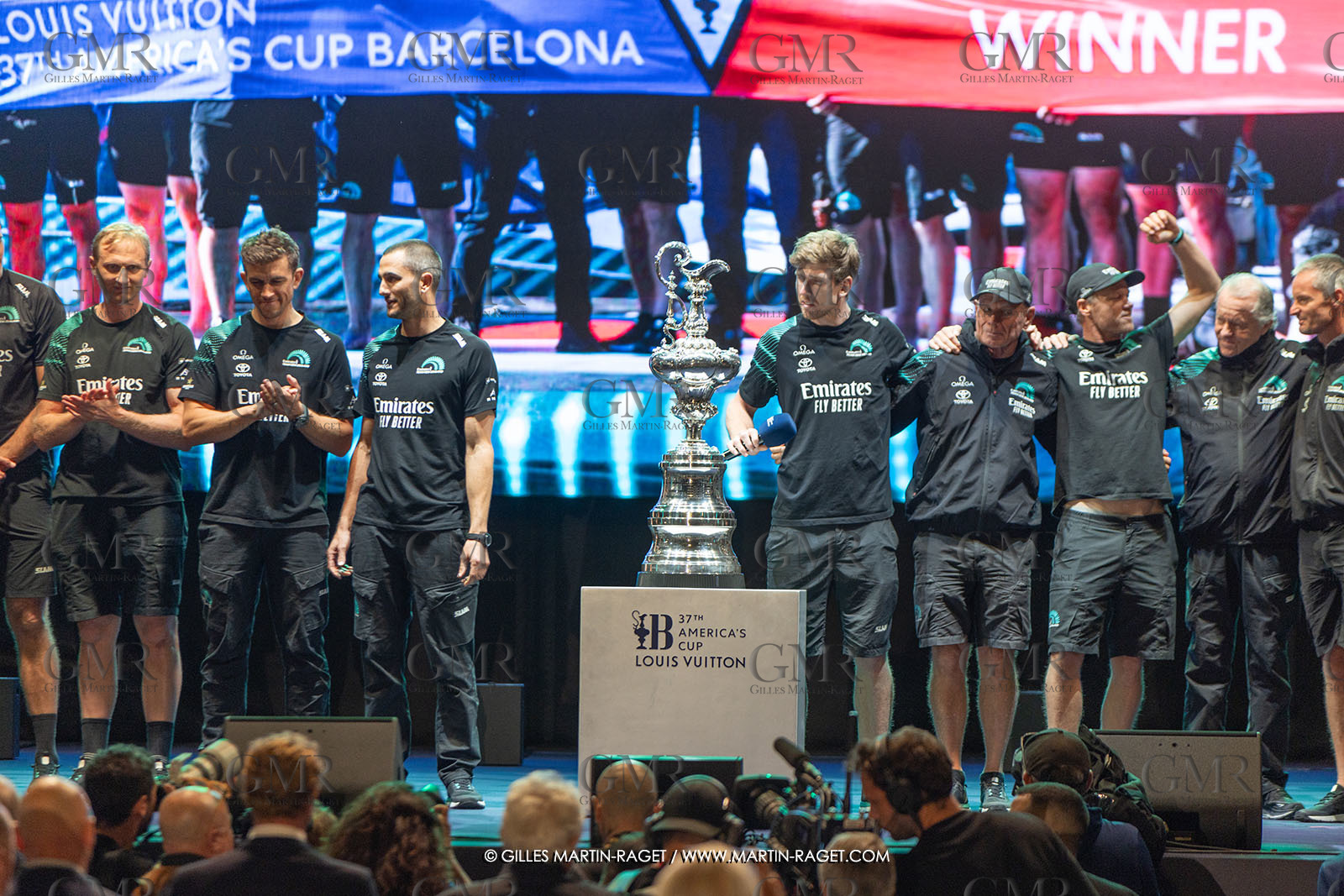 19 10 2024, Barcelona (ESP), Louis Vuitton 37th America's Cup, Final Match, Race Day 6 , Prizegiving