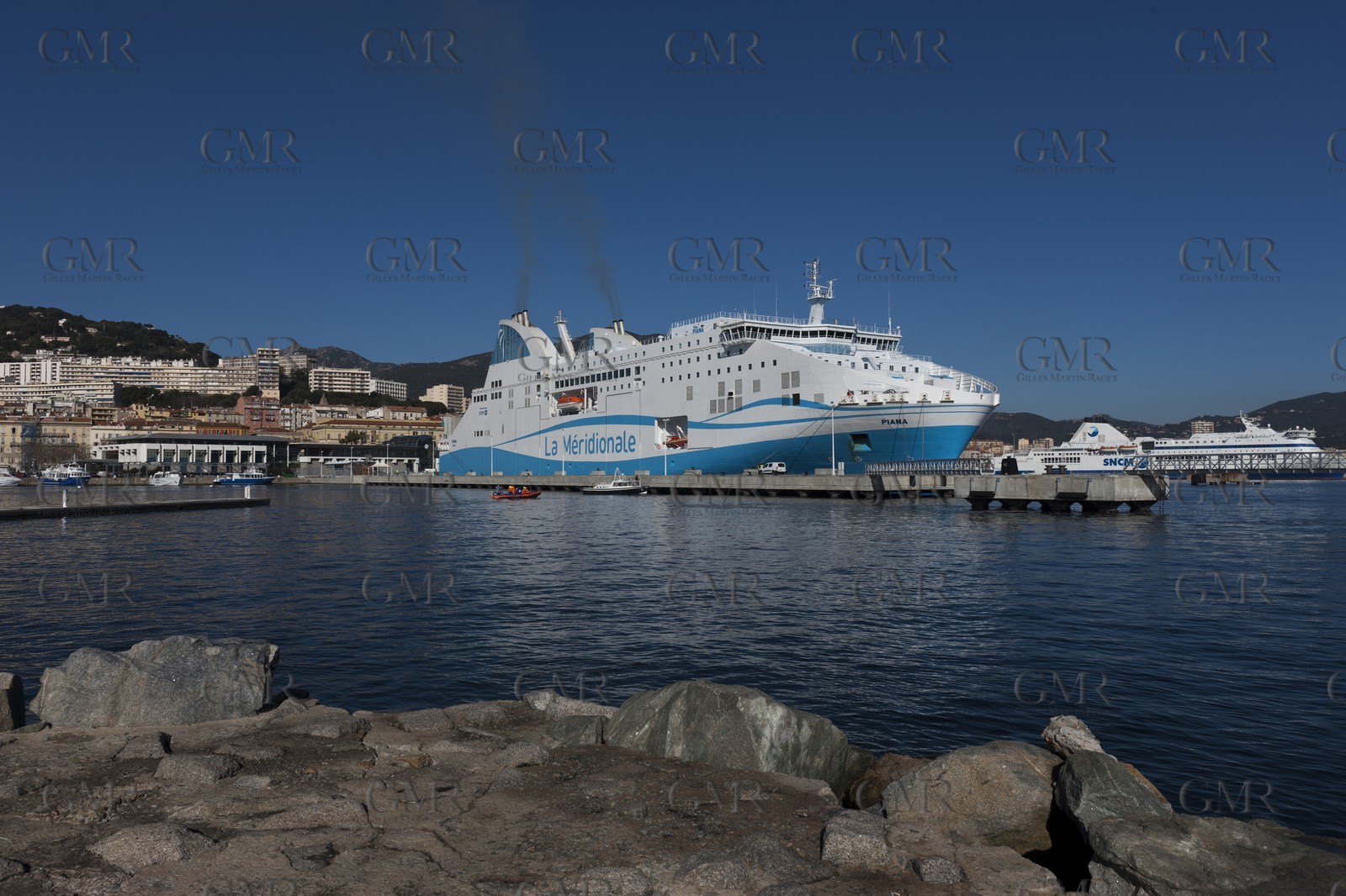 16 02 2012 - Ajaccio (FRA, Corse) -  La Méridionale shipping company- Piana at Ajaccio