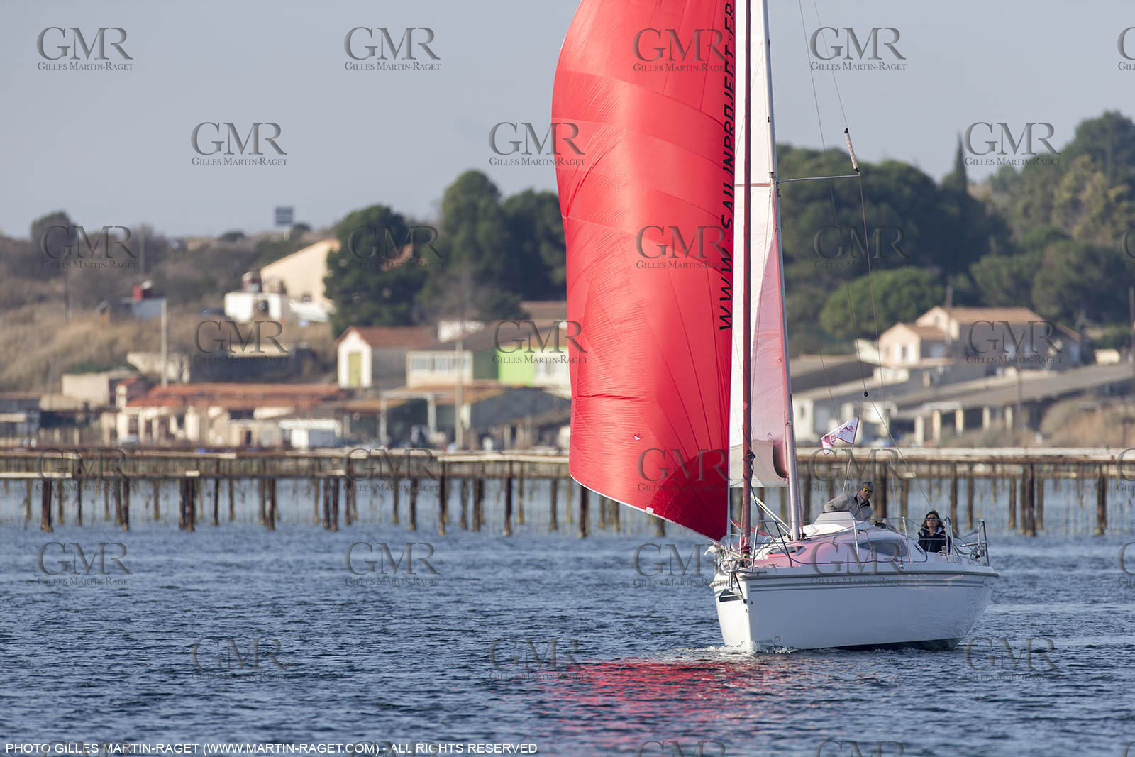 28 01 2016, Sète (FRA,34), Cruising on Thau Basin, Bouzigue
