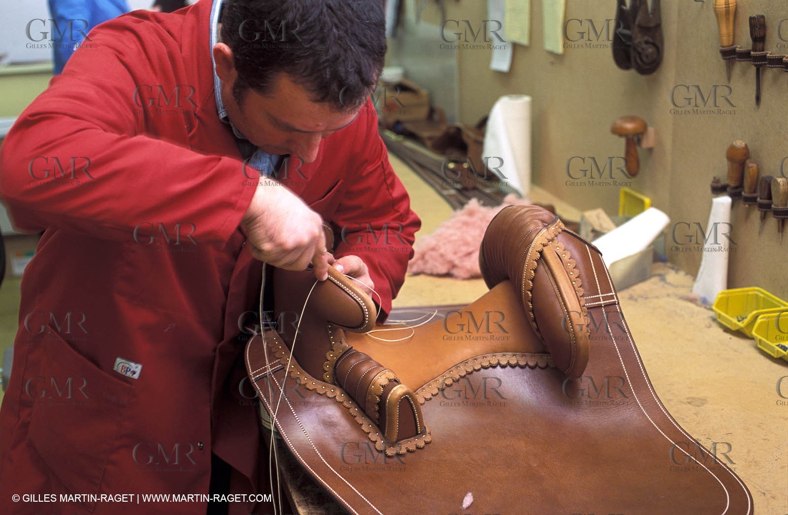 Camargue saddle making
