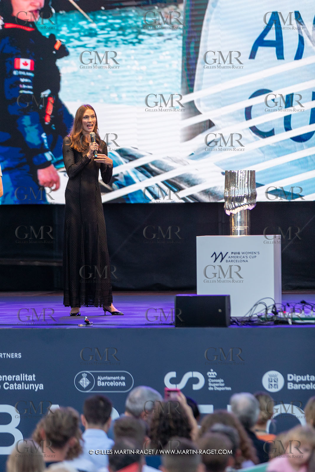 13 10 2024, Barcelona (ESP), Louis Vuitton 37th America's Cup, Final Match, Race Day 2, Puig Women America's Cup Prizegving