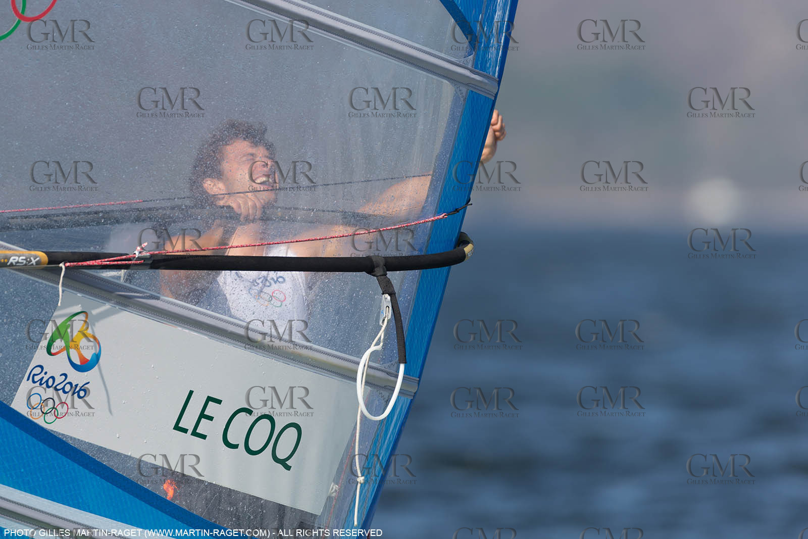 14 08 2016, Rio de Janeiro (BRA), 2016 Olympic Games, Sailing, RSX Men Medal race, Pierre Le Coq (FRA), bronze medalist