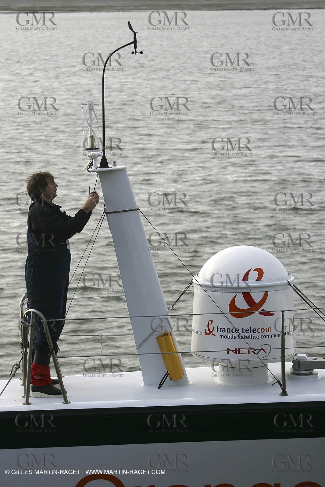 Orange II  - 2005 Jules Verne Trophy - Training in Bay of Biscay - Roger Nilson -