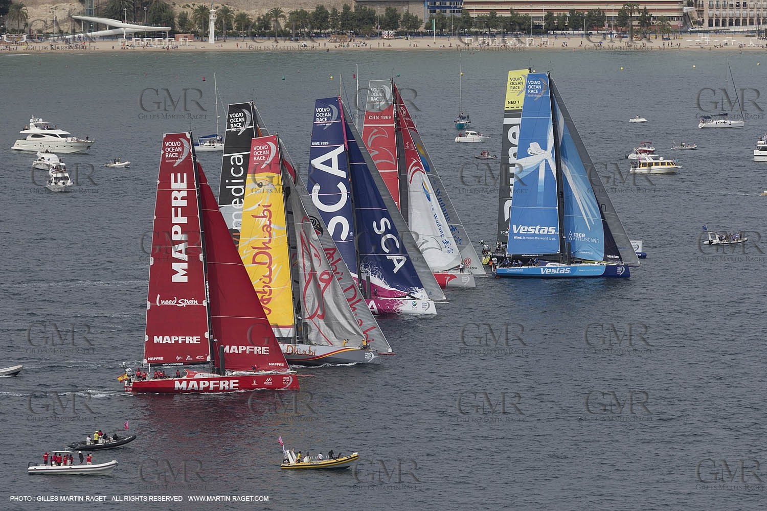 11 10 2014, Alicante (ESP), Volvo Ocean Race 2014-15, Team Alvimedica