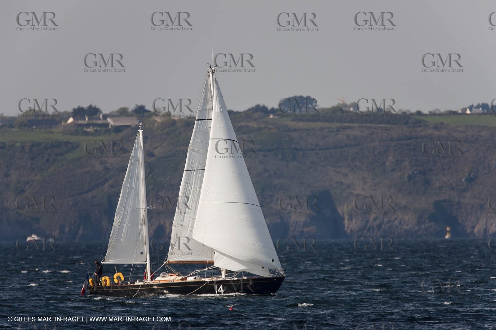 19 05 2010 - Brest (FRA,29) -  Pen Duick II in the Brest straight