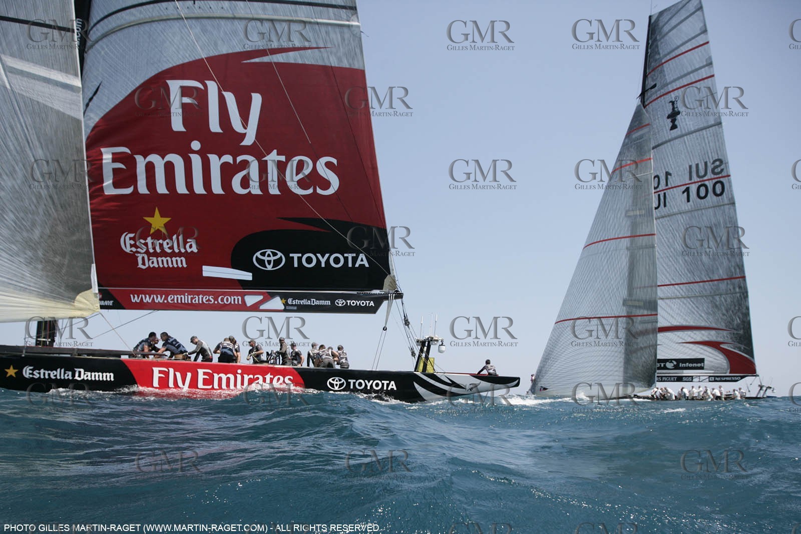 29 06 2007-Valencia (Spain)- 32nd America's Cup - Final Match - Day 5 - Alinghi vs Emirates Team New Zealand
