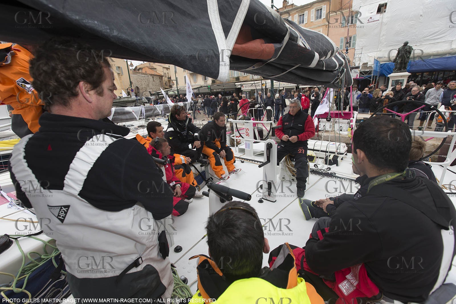 21 03 2015, Saint Tropez (FRA,83), 900 Nautiques de Saint Tropez by SFS, Start, SFS II, briefing