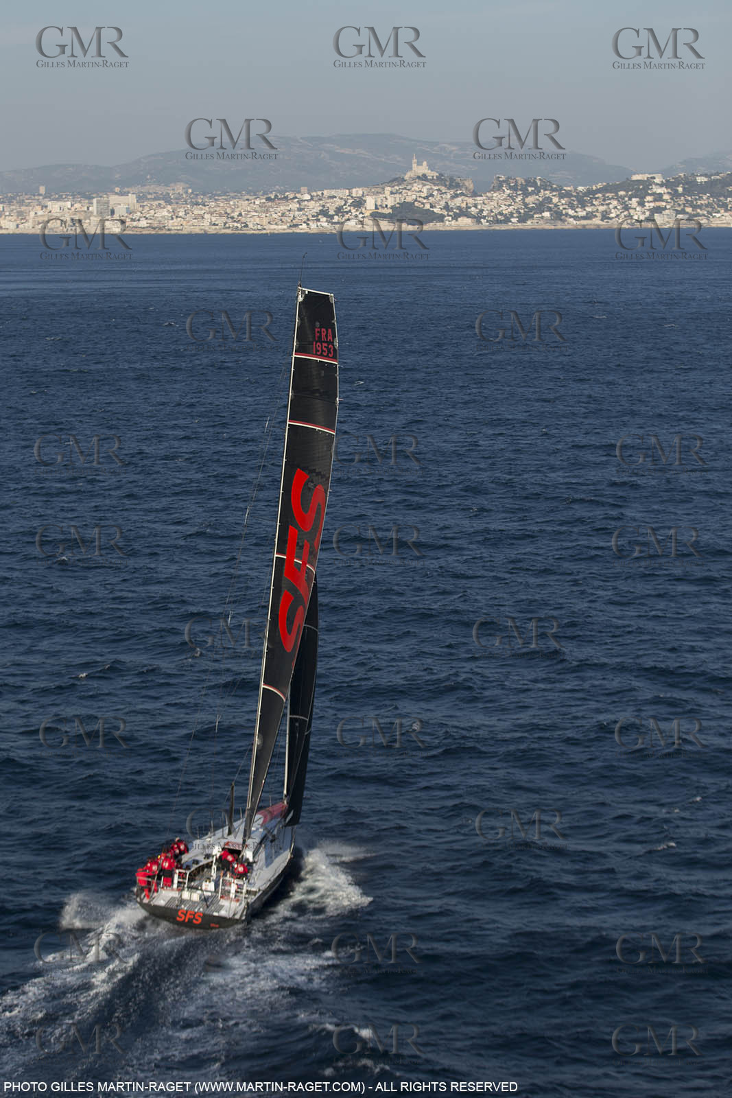 24 mars 2016   Marseille (FRA,13), SFS II (skipper Lionel Péan), last training before Marseille Sailing Week