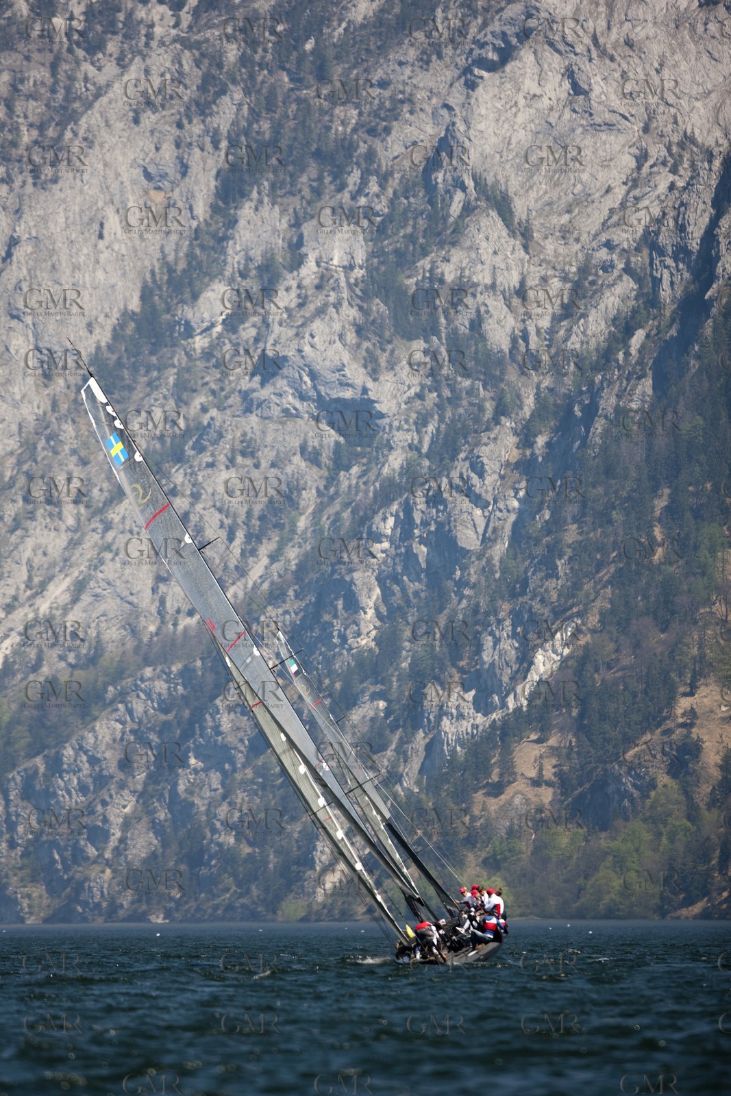 29 04 2010 - Gmunden (Lake Traunsee, Austria) - RC44 World Championship 2010 - BMW ORACLE Racing - Racing Day 1