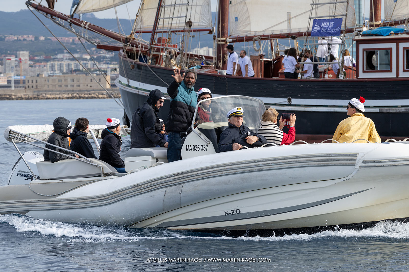 25 10 2025, Marseille (FRA), MED25 - Armada pour la Paix - Arrivée du Bel Espoir à Marseille