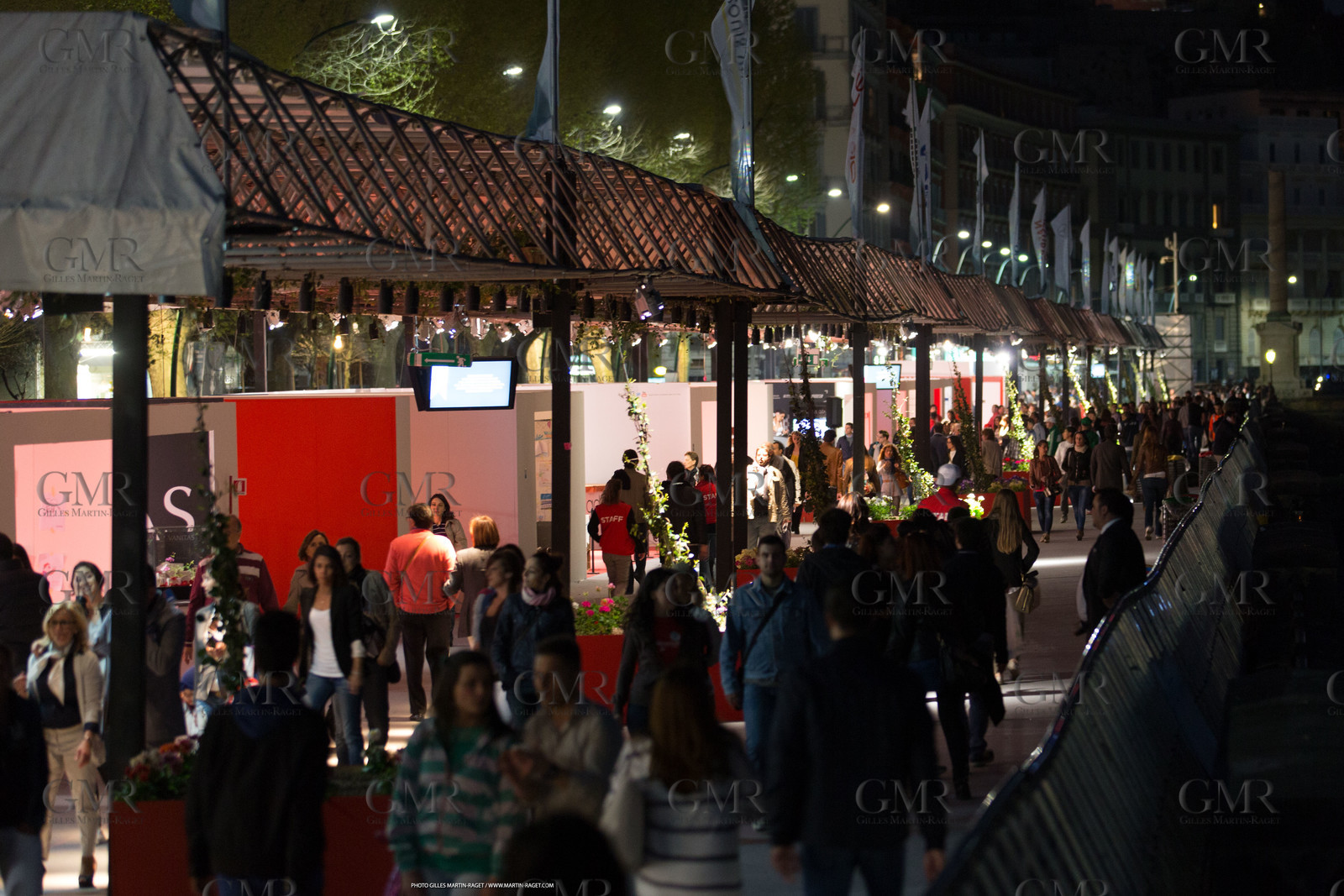 18 04 2013 - Napoli (ITA) - America's Cup World Series Naples 2013 - Race Day one - village at night