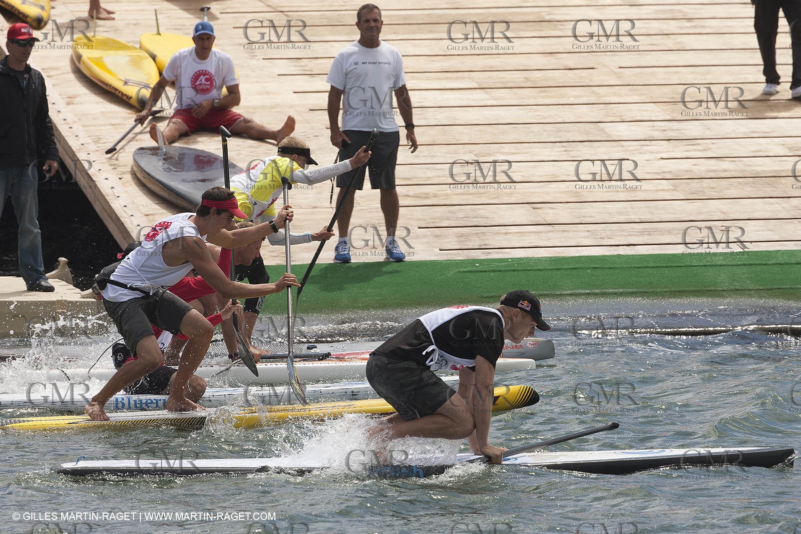 01 09 2013 - San Francisco (USA,CA) - 34th America's Cup - AC Village at Marina Green, AC Open, Stand Up Paddle; Jimmy Spithill