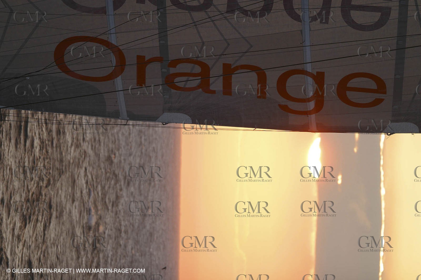 Orange II - 2004 Jules Verne Trophy - Ouessant - first starting line crossing