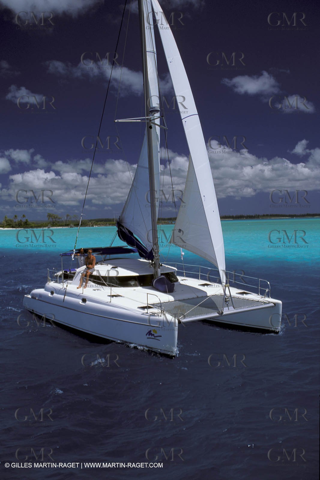 Cruising multihull sailing