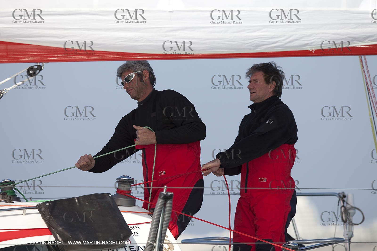 13 03 2010 -  La Grande Motte   Port Camargue (FRA) - Groupe Bel - Kito de Pavant   Sebastien Audigane training for Transat AG2R
