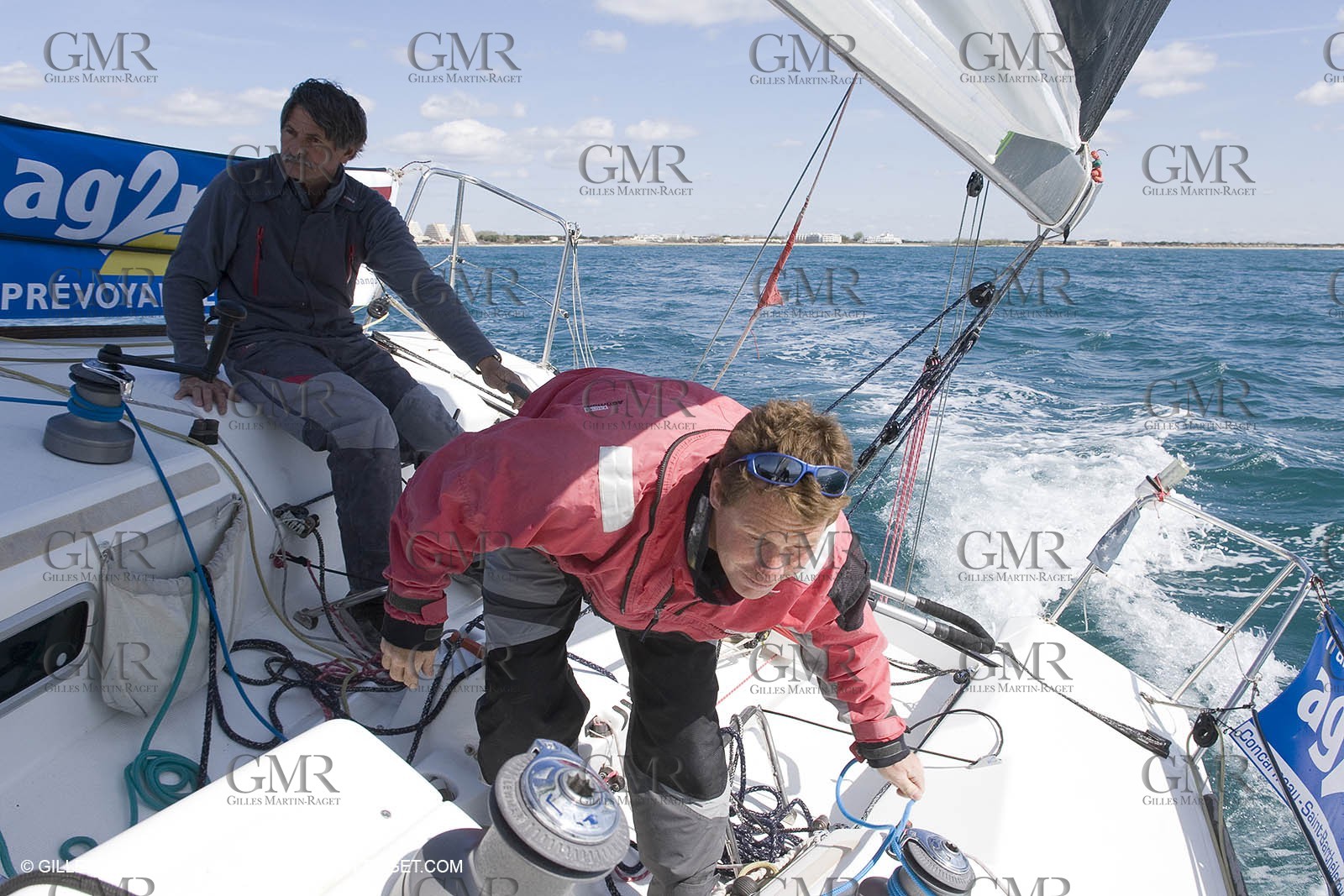 27 03 08- La Grande Motte- (FRA,34) Transat AG2R 2008- Jean-Paul Mouren- Laurent Pellecuer