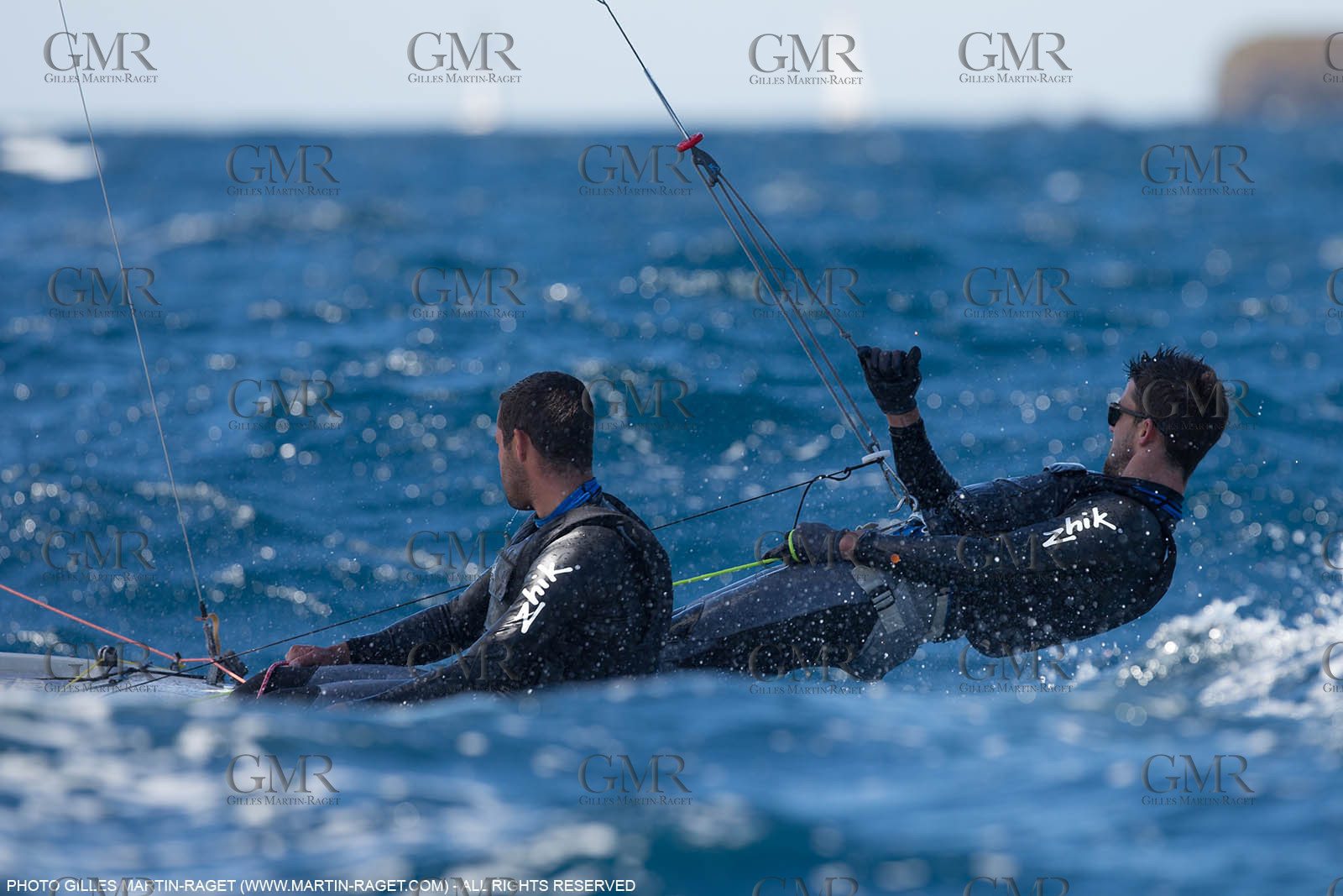 25 04 2016, Hyères (FRA,83), Jeux Olympiques Rio 2016, voile, 470, Sofian Bouvet   Jeremie Mion, SFS Voile