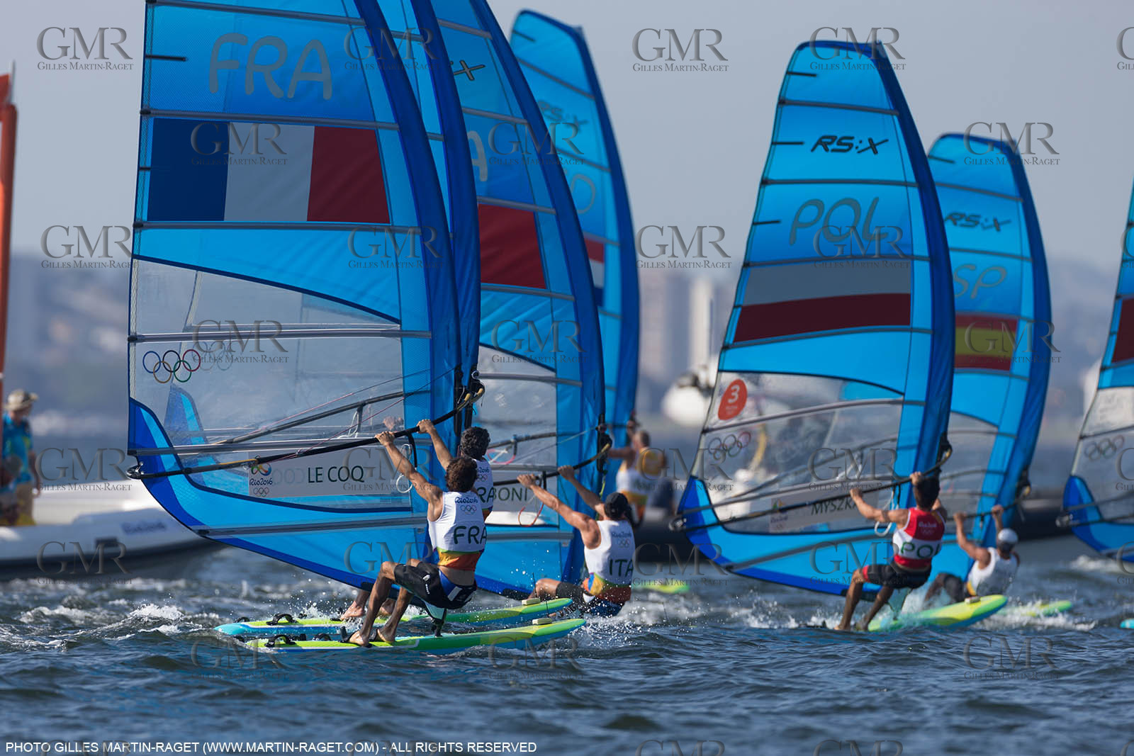 14 08 2016, Rio de Janeiro (BRA), 2016 Olympic Games, Sailing, RSX Men Medal race