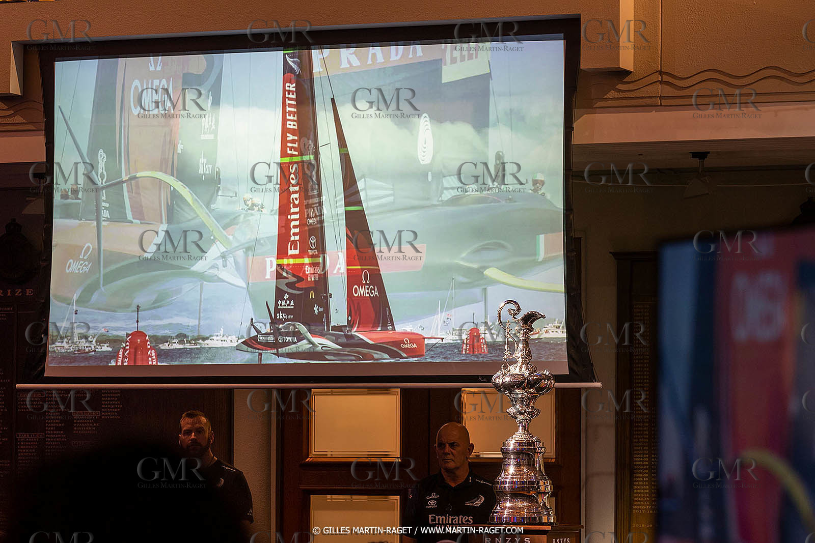 19 03 2021, Auckland (ZL), 36th America's Cup, America's Cup Hall of Fame, Peter J. Mongtgomery and Ed Baird induction at the Royal New Zealand Yacht Squadron