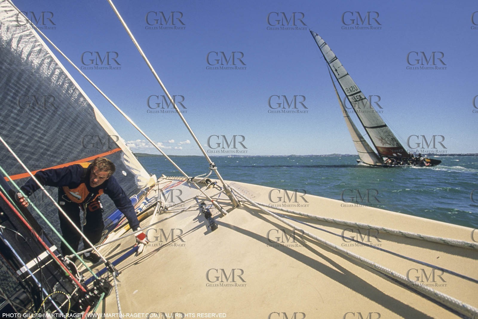 Yacht racing, 30th America's Cup 2000, Auckland (NZL), Le Défi, 6ème Sens