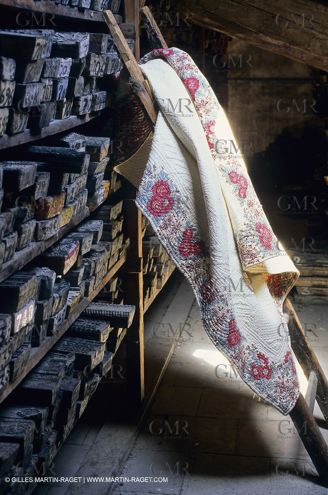 Boutis - cloths from Provence - Souleiado museum - Tarascon (FRA,13)