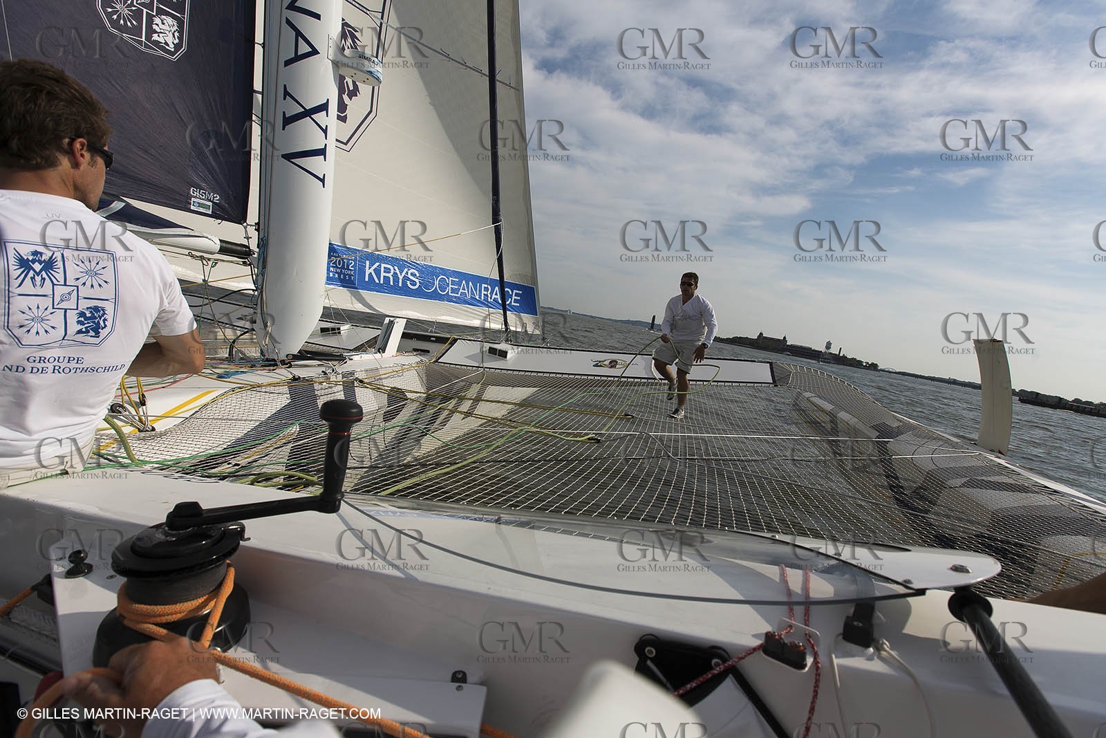05 07 2012 - New York (USA) - Ocean Krys Race - Speed runs in fornt of NY city
