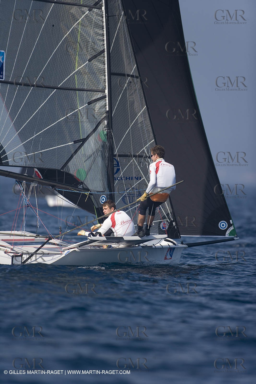 23 04 2007 - 2007 Semaine Olympique Française - Hyères (South of France) - Day 2 - Team France - 49er - MONTEAU - GUILLOU Damien