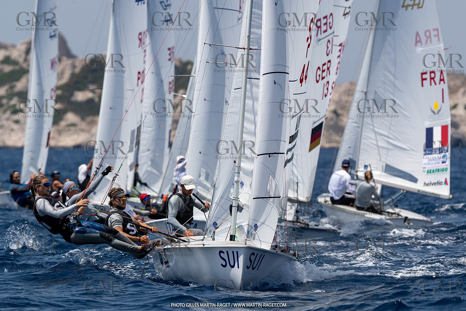 09 07 2023, Marseille (FRA), Paris 2024 Sailing Test Event, Race Day 1, 470