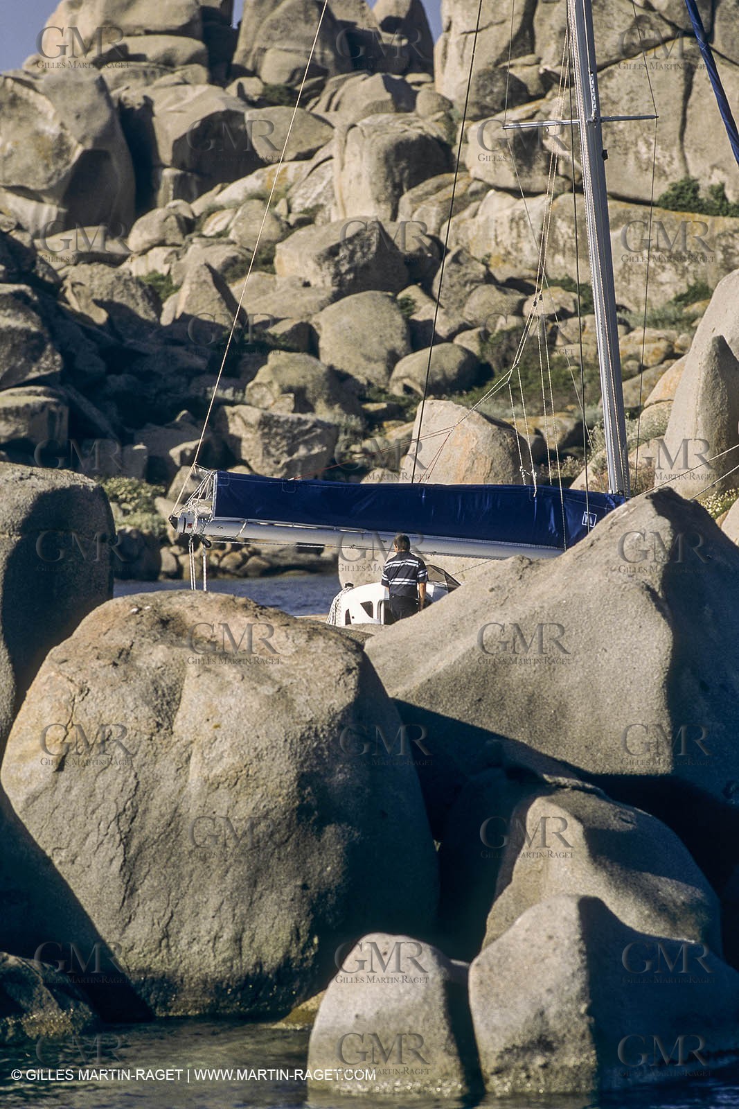 Sailing, cruising, multihull at the mooring