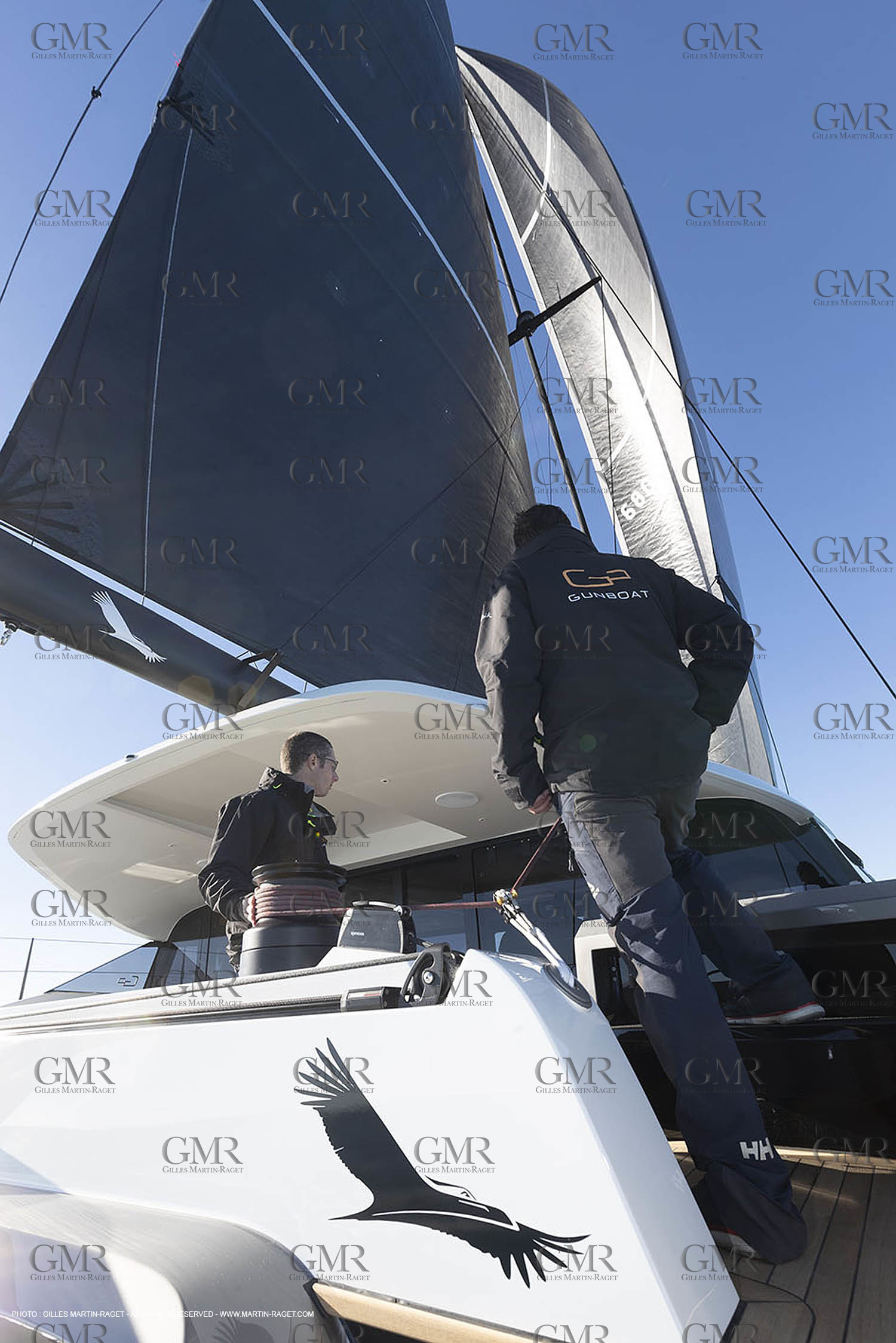 05 02 2019, La Grande Motte (FRA,34), Gunboat 68 sail testing  2
