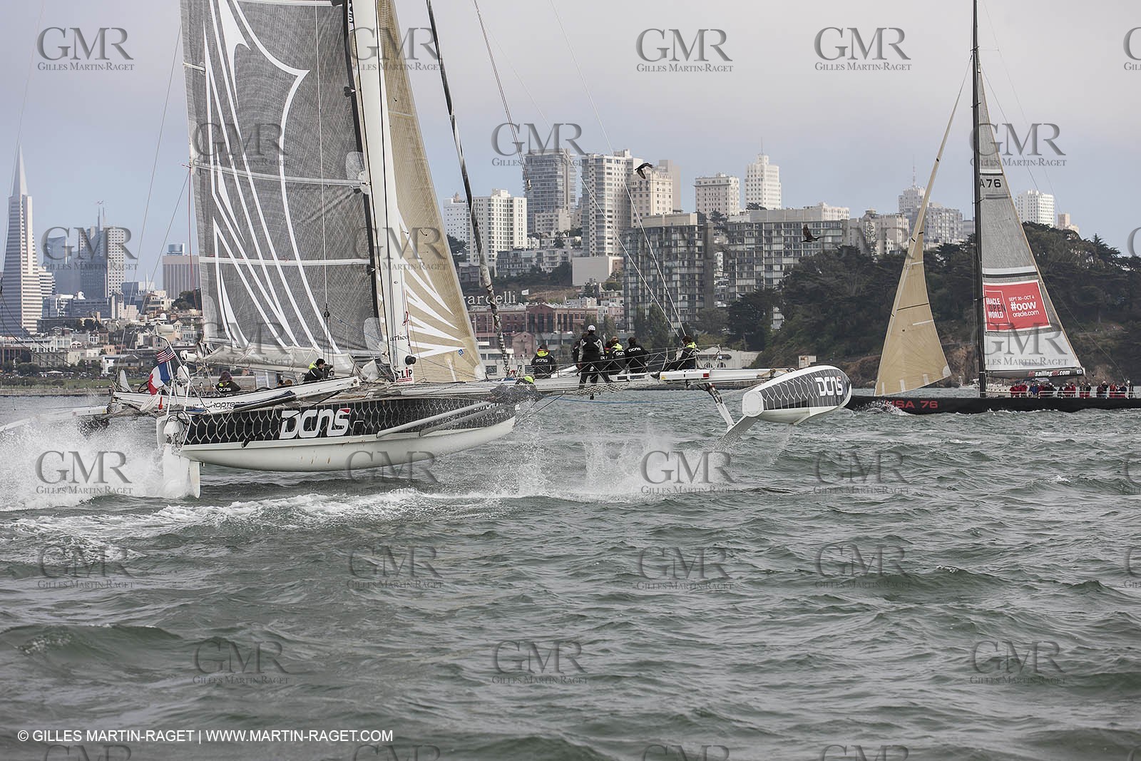 23 08 2012 - San Francisco (USA,CA) l'Hydroptère sails in San Francisco Bay