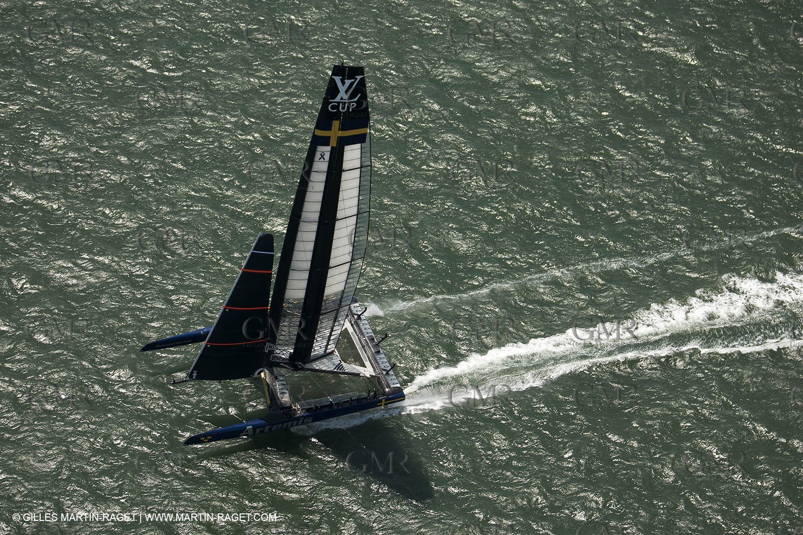 03 08 2013 - San Francisco (USA,CA) - 34th America's Cup - Louis Vuitton Cup - Semi-finals - Luna Rossa vs Artemis Racing - Race 1 - Artemis Racing