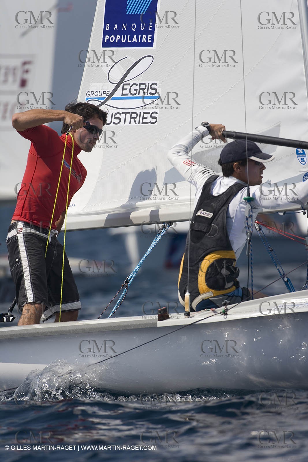 22 04 2007 - 2007 Semaine Olympique Française - Hyeères (South of France) - Day 1 - Team France - 470 Homme - Bonnaud Romain et Benjamin