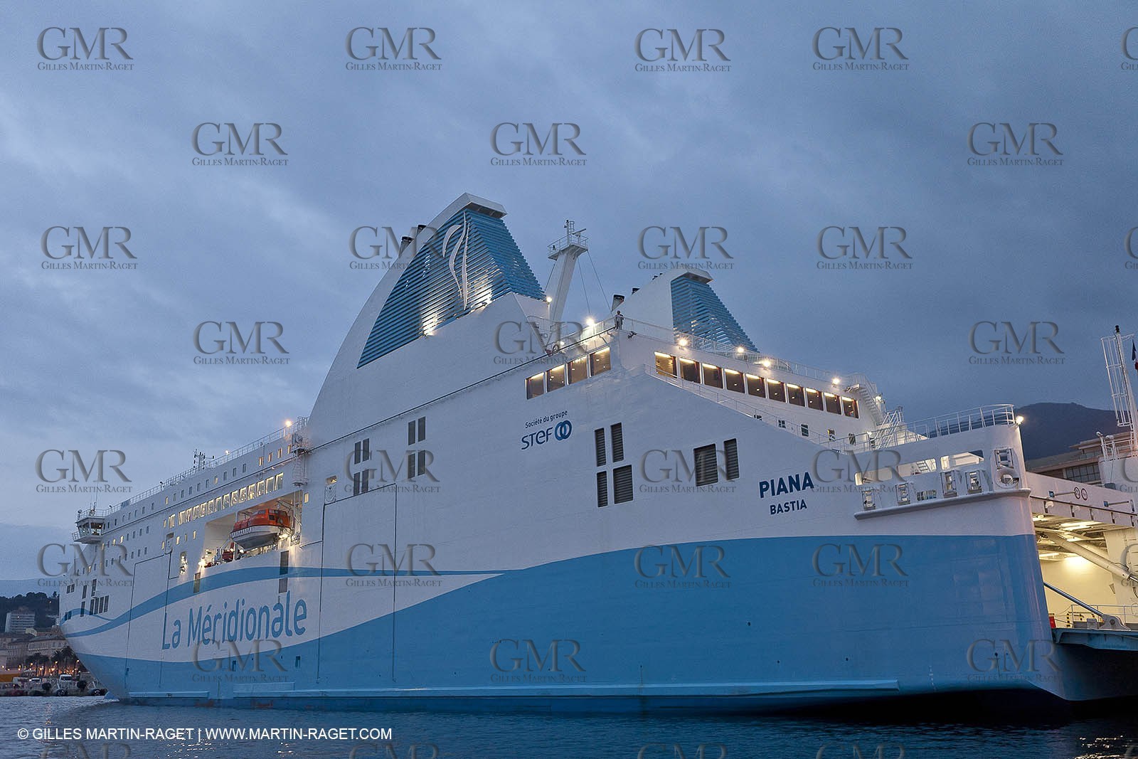 01-31-12   Marseilles (FRA,13) Bastia (FRA,Corsica)   Launching cruising trip and Christening ceremony of PIANA, last ferry ship from La Meridionale