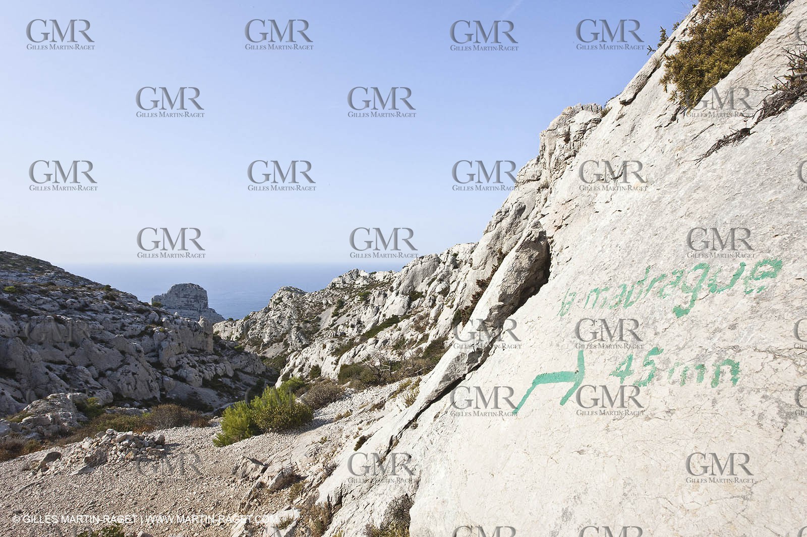 10 09 2009 - Marseille (FRA, 13) - Les Calanques - Massif de Marseilleveyre - Col des Chèvres