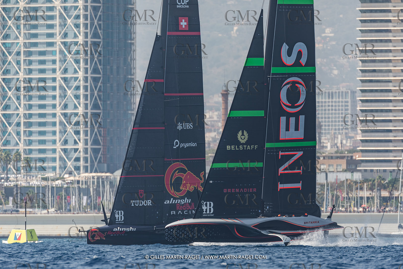 24 08 2024, Barcelona (ESP), Louis Vuitton 37th America's Cup, Louis Vuitton Prelilinary Regatta, Race Day 3