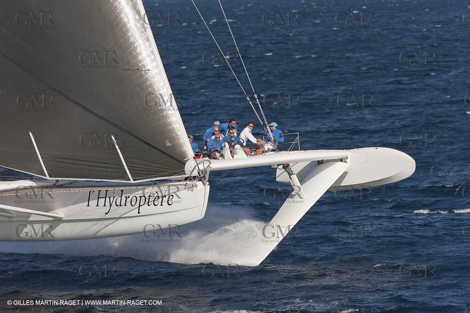 05 09 2009 - Hyères (FRA, 83) Hydroptère beat the overal sailing speed record with a run at 51,36 knts ( subjet to ratification by WSSRC)