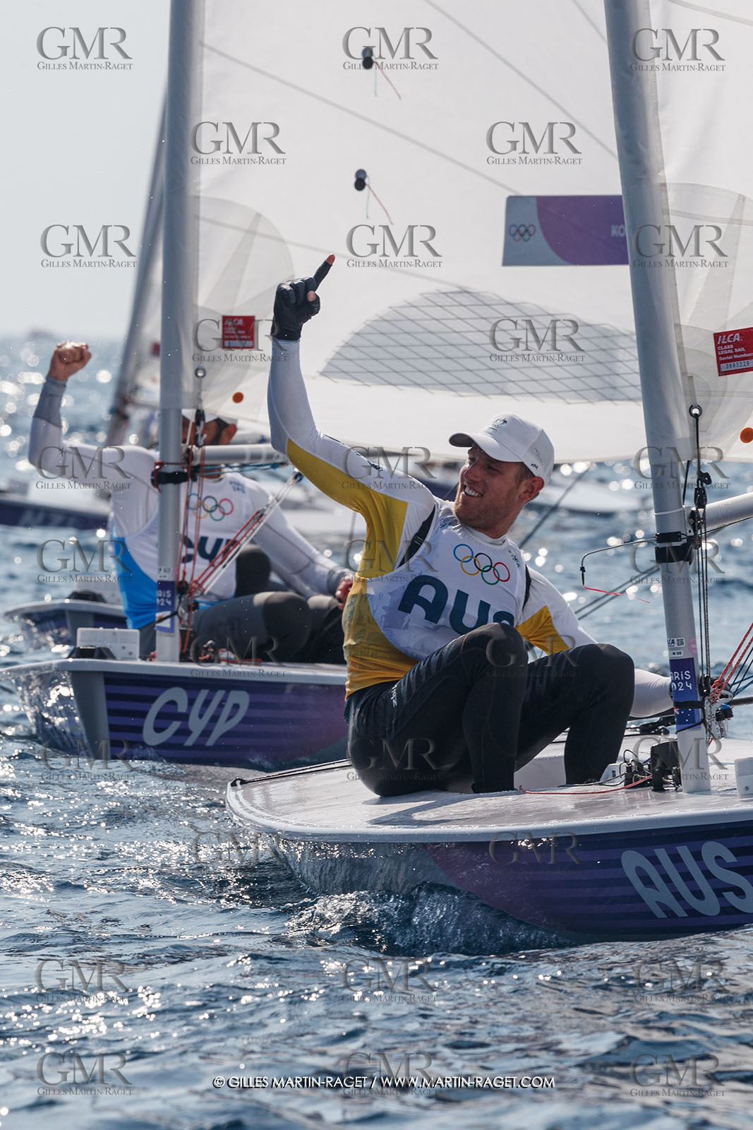 07 08 2024, Marseille (FRA), Paris 2024 Olympic Games, Sailing, Race Day 10, ILCA Medals races