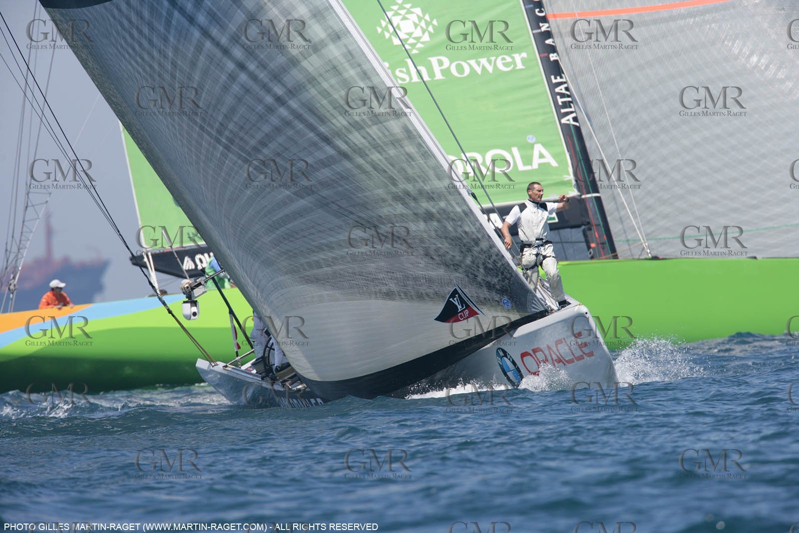 8 05 2007-Valencia (Spain)- 32nd America's Cup - Louis Vuitton Cup - RR2 - Day 10 - BMW ORACLE Racing