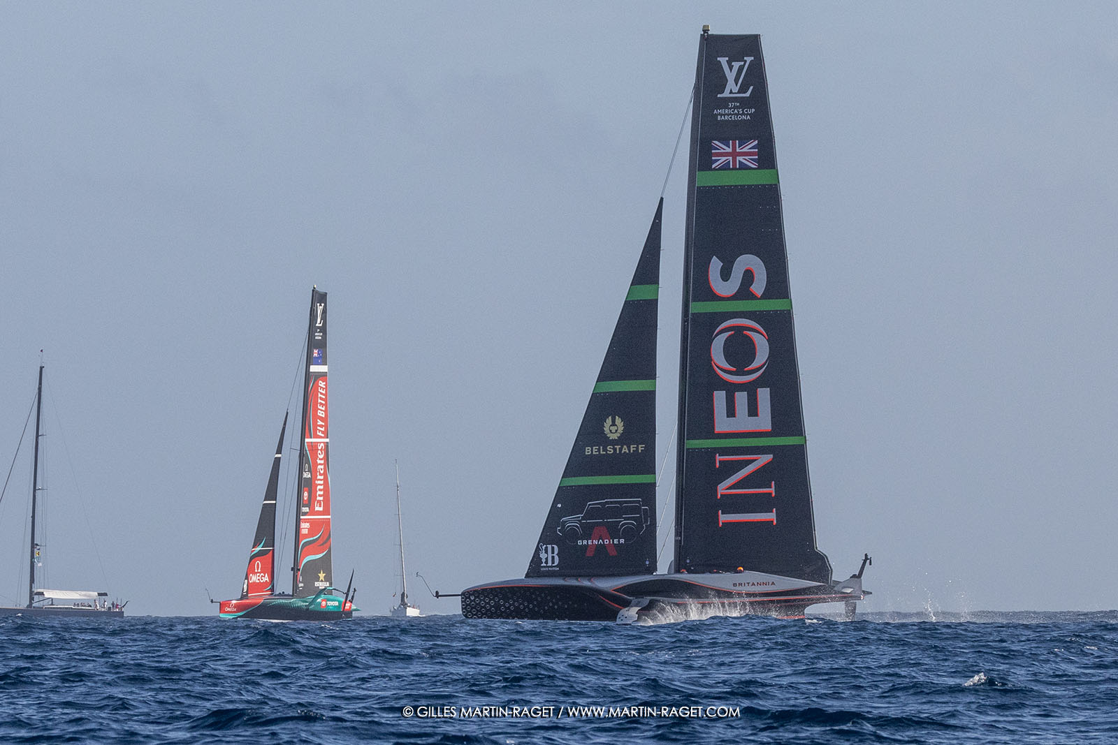 16 10 2024, Barcelona (ESP), Louis Vuitton 37th America's Cup, Final Match, Race Day 4, Race 6