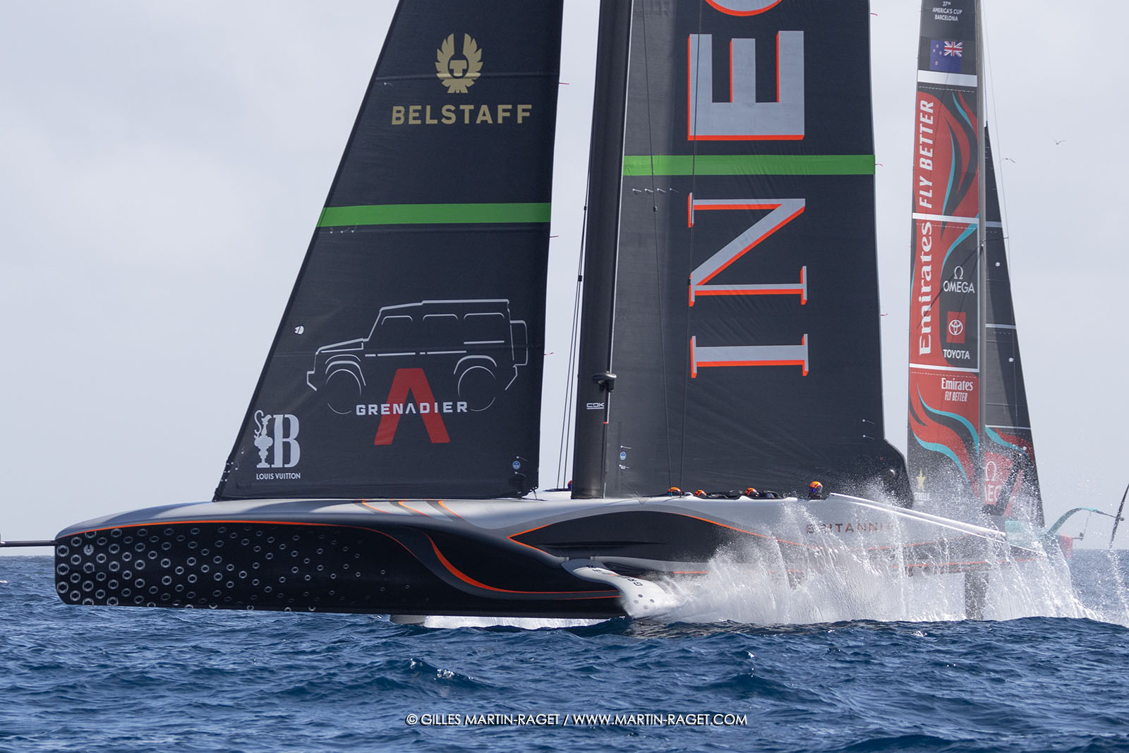 16 10 2024, Barcelona (ESP), Louis Vuitton 37th America's Cup, Final Match, Race Day 4, race 5