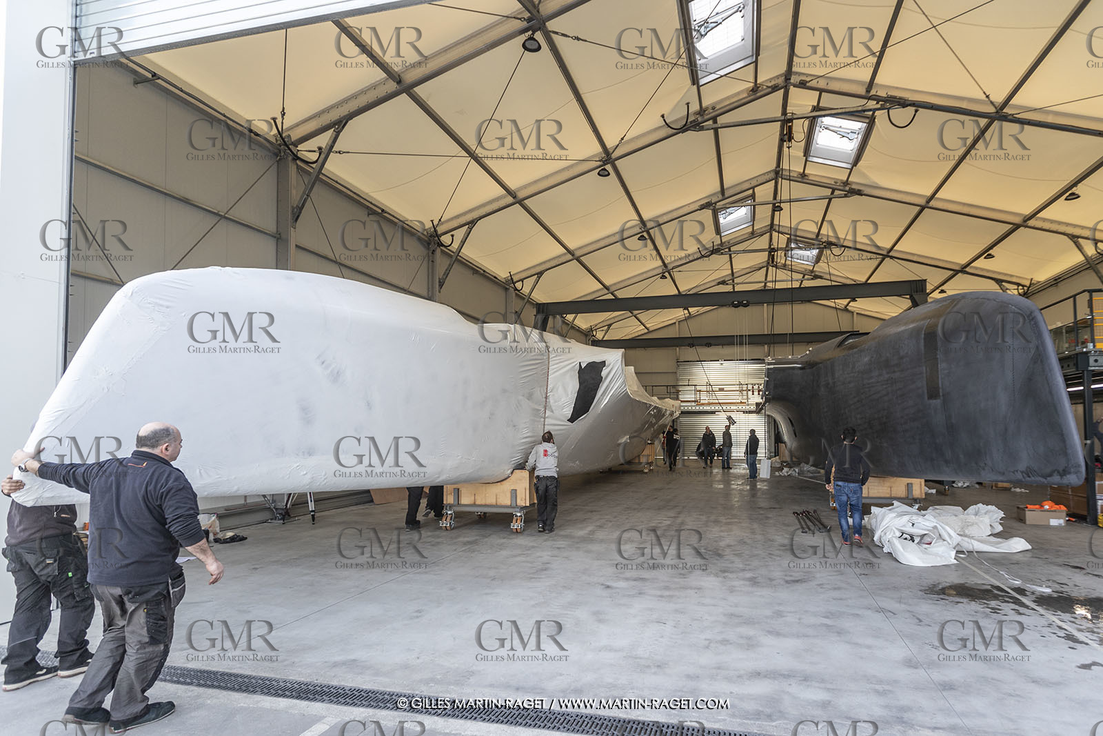 15 02 2022, La Grande Motte (FRA), Gunboat 80  1 hulls delivery